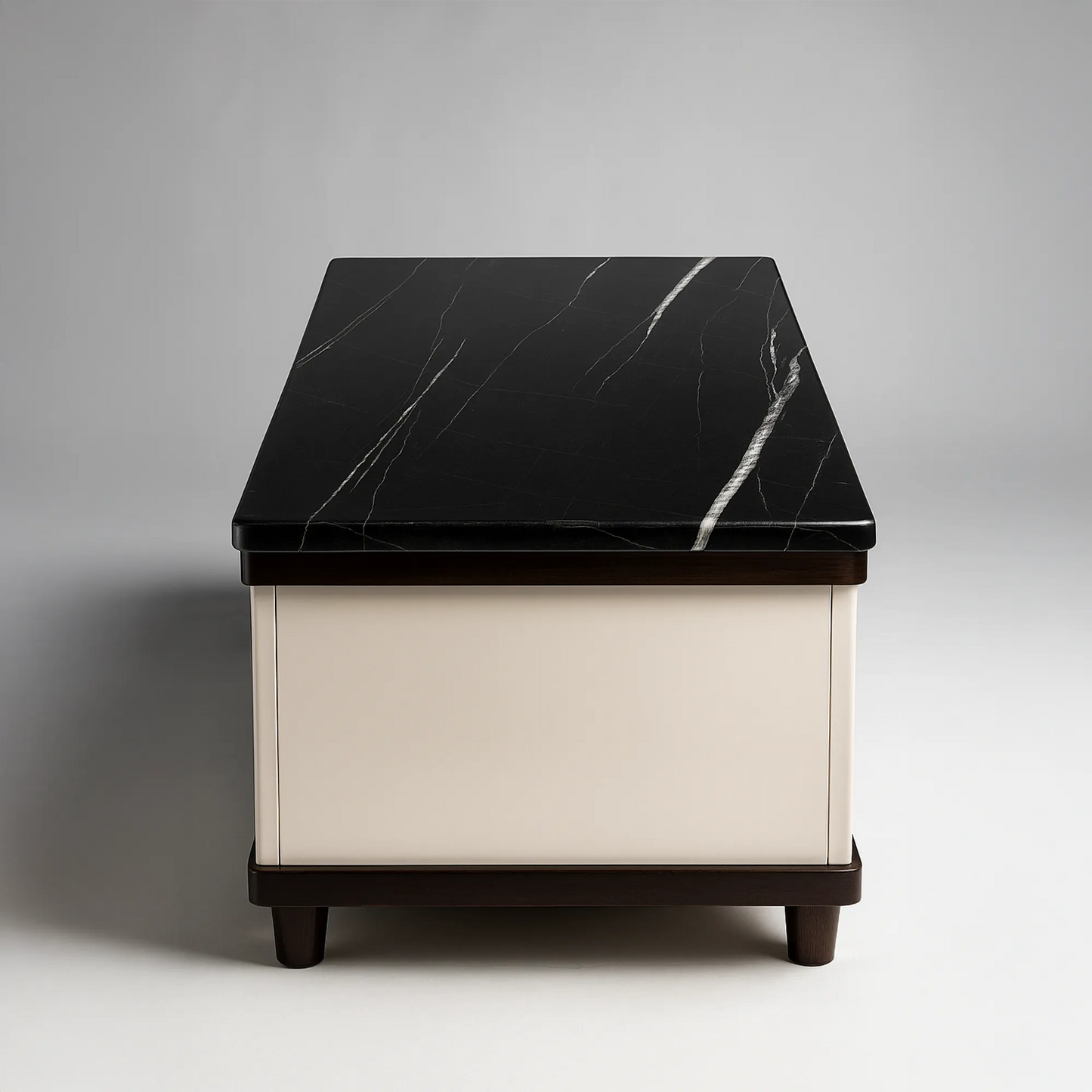 Contemporary Centre Table with Marble Top & Hidden Storage | MDF Board | Home & Office Lounge