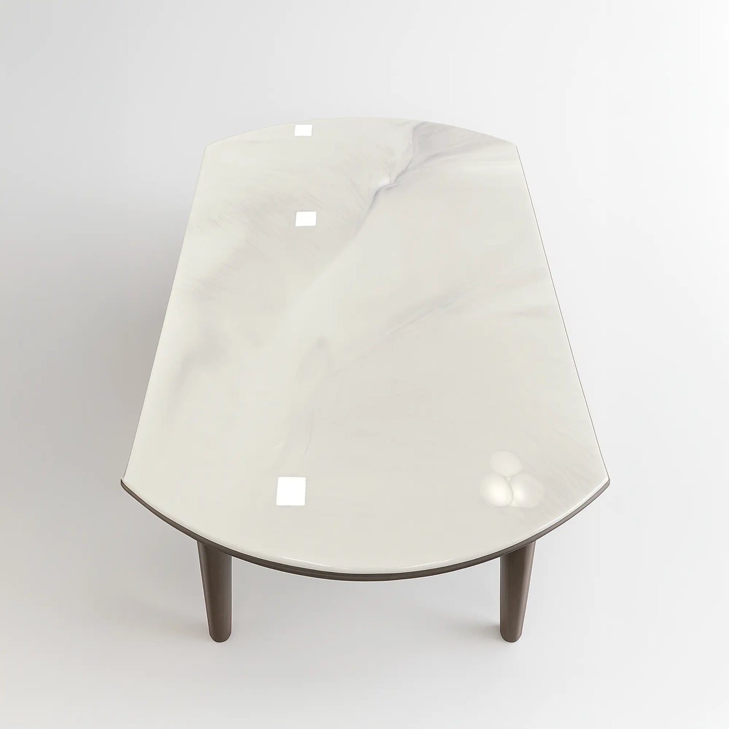 Convertible Marble Dining Table Set for Homes & Apartments – Rectangle to Round
