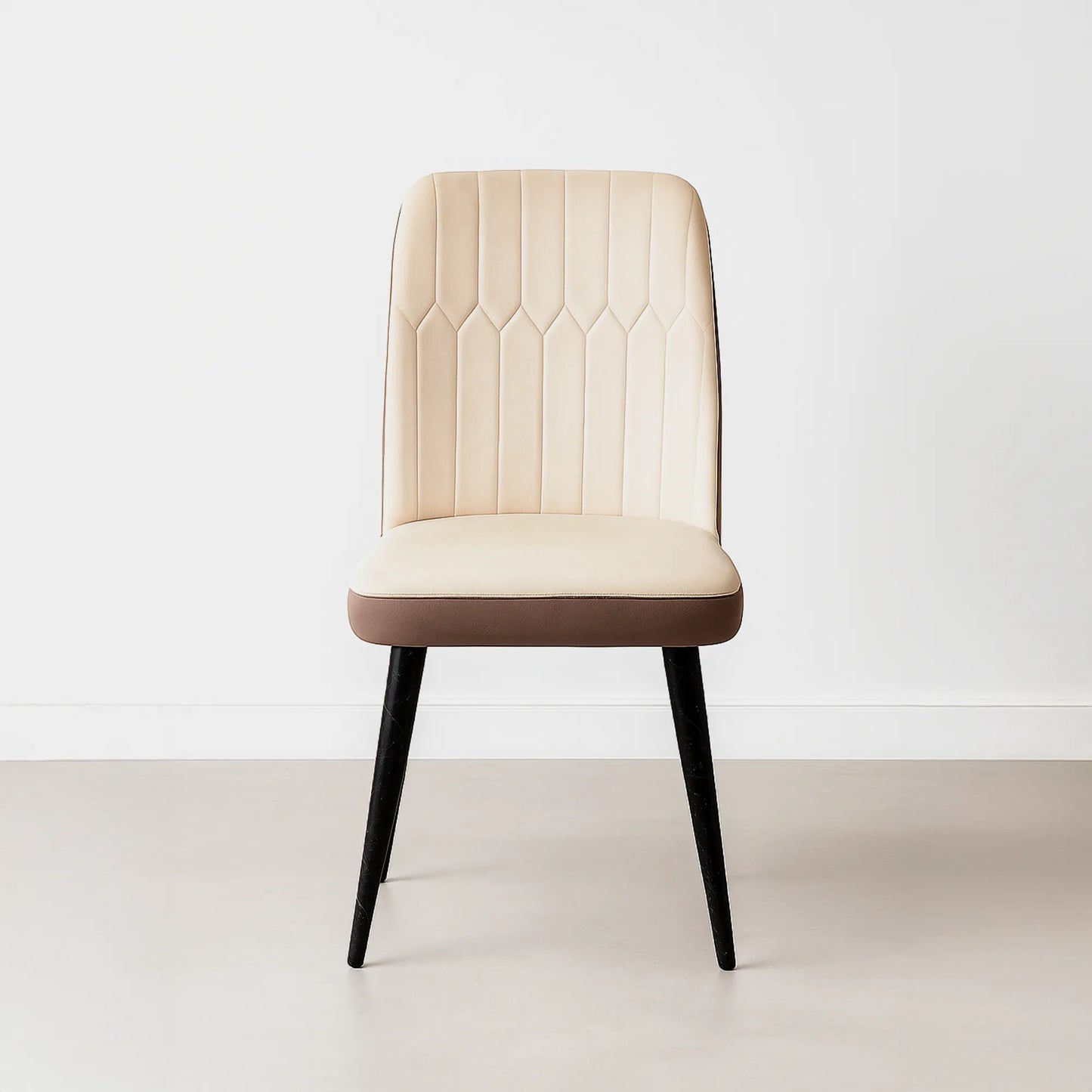 Designer Marble Dining Table with 4 Padded Chairs – Premium Beige Finish