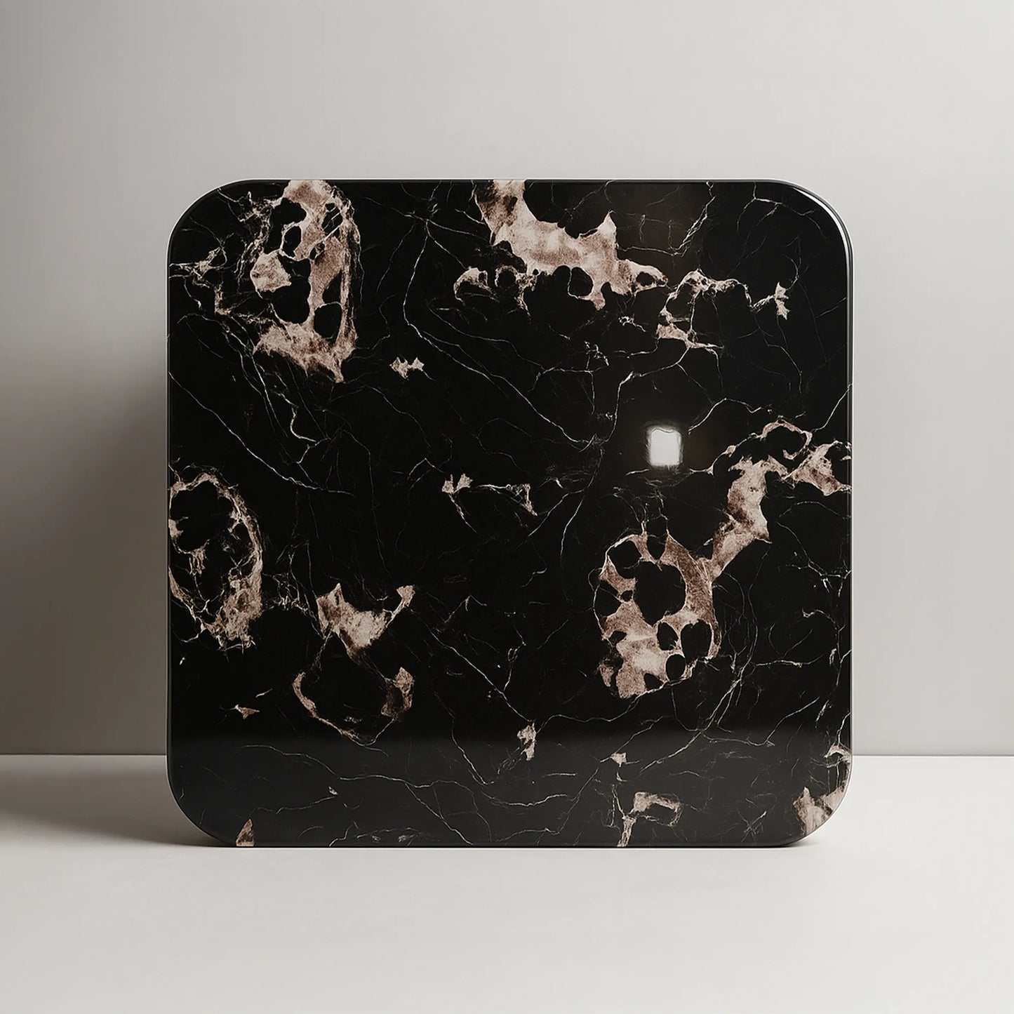 Luxury Marble-Top Square Center Coffee Table with Hidden Drawer | MDF Board | Free Shipping Kolkata | 5-Year Service Warranty