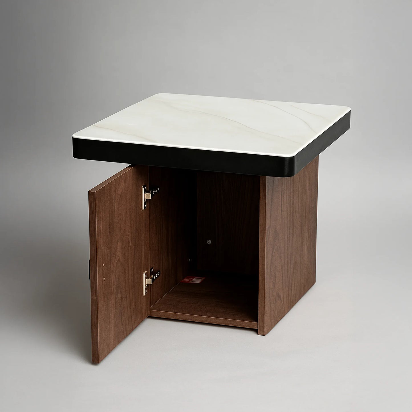 Marble-Top Square Coffee/Centre Table with Hidden Storage Cabinet | MDF Board | Modern Living Room | Free Shipping Kolkata | 5-Year Service Warranty