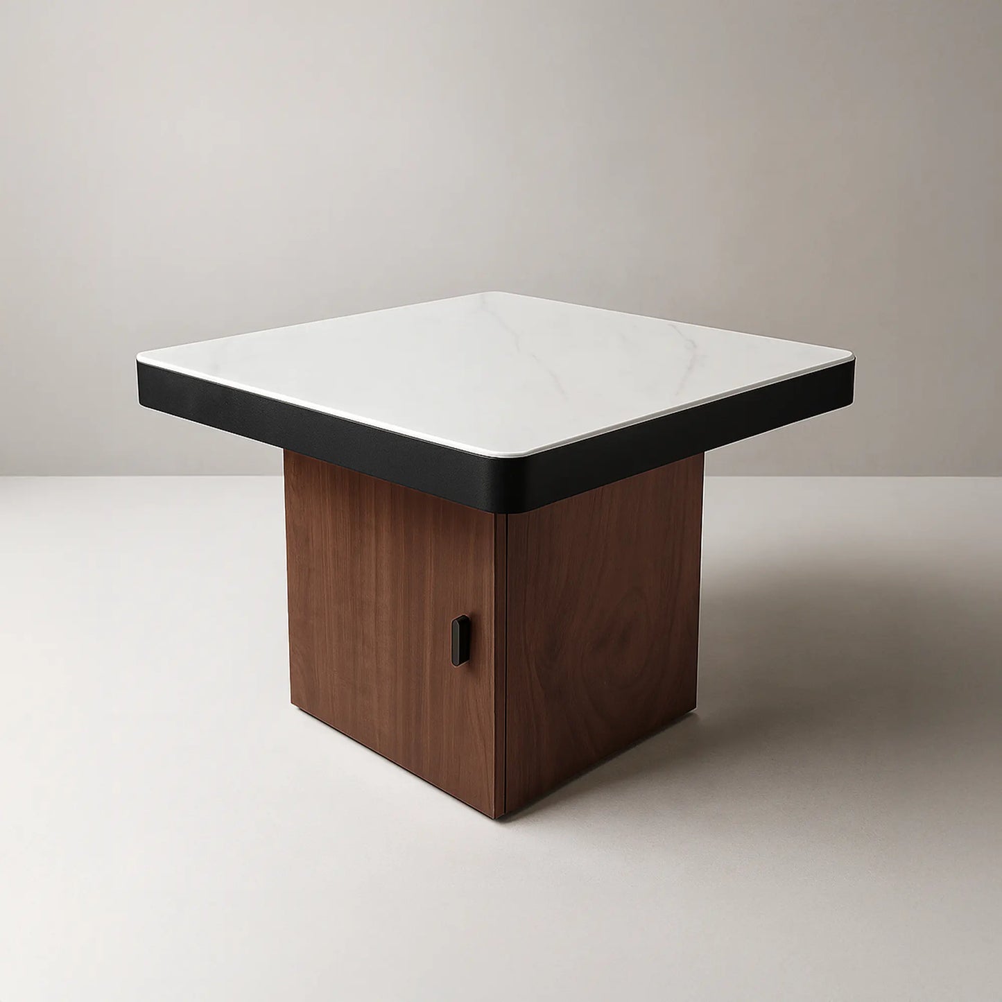 Marble-Top Square Coffee/Centre Table with Hidden Storage Cabinet | MDF Board | Modern Living Room | Free Shipping Kolkata | 5-Year Service Warranty