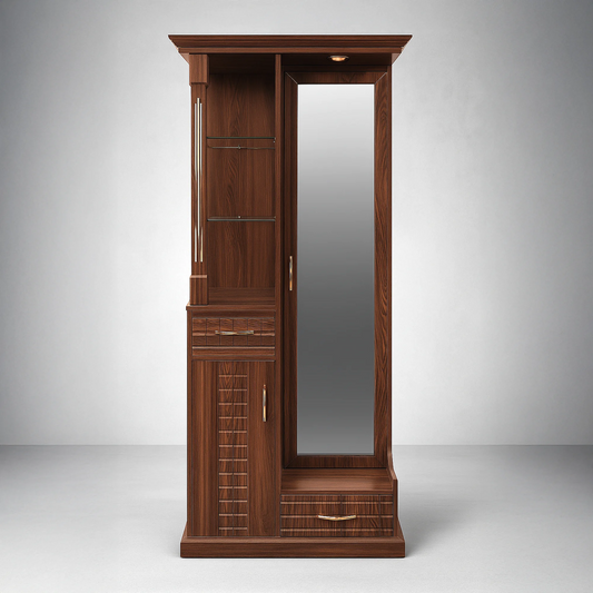 Chinar Dressing Table with Full Mirror & Multi-Storage