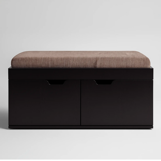 Modern Entryway Storage Bench with Cushion