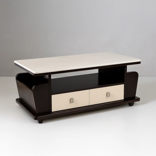 Storage Coffee Table for Living Room | Sleek Top, Sturdy MDF Board | 5-Year Service Warranty