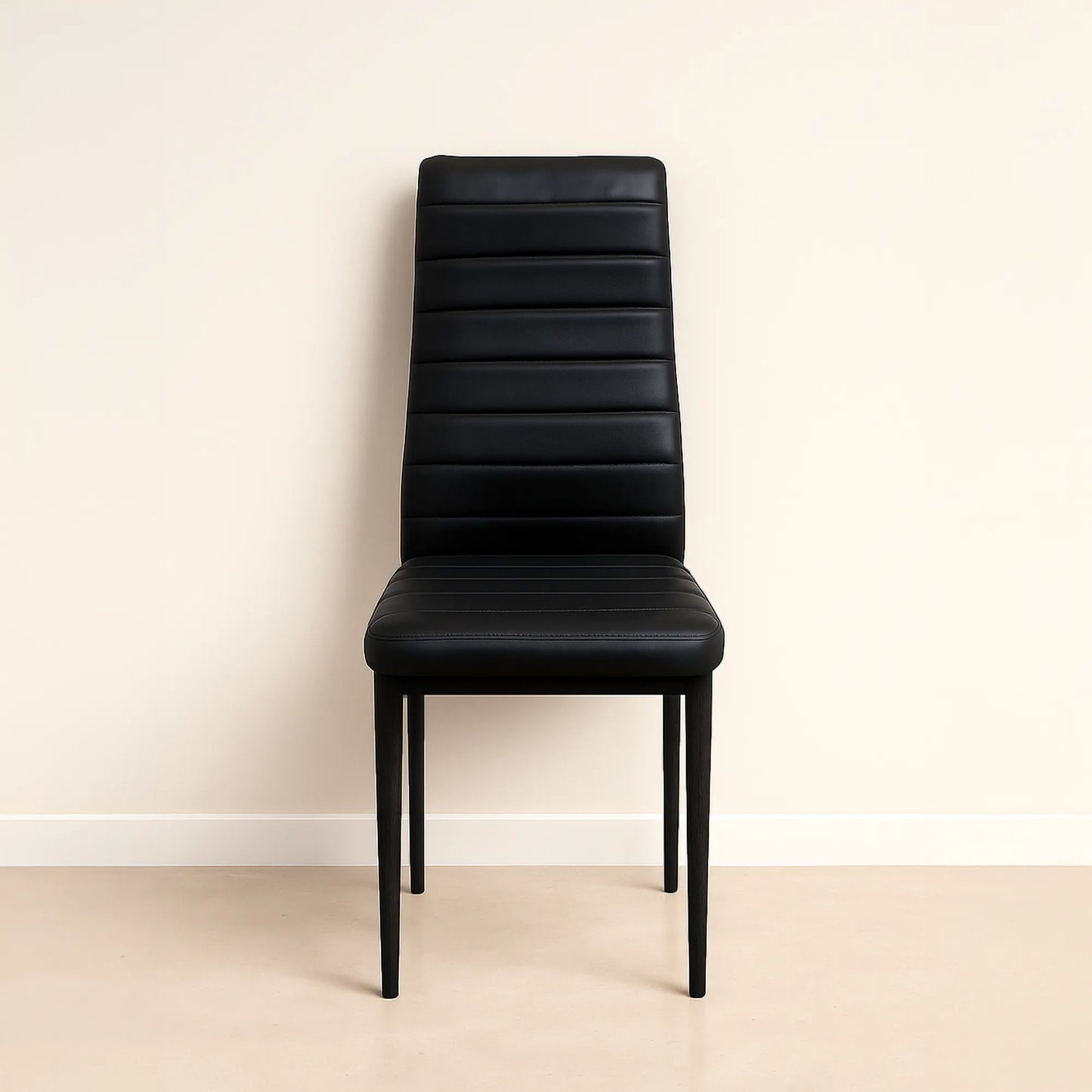 Elegant Glass Dining Table Set with 4 Chairs – Stylish MDF Board Finish