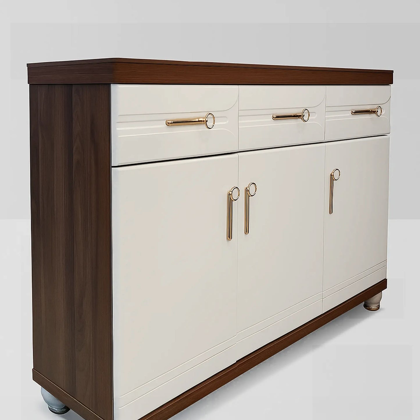 Multipurpose & Shoe Cabinet with Marble Top