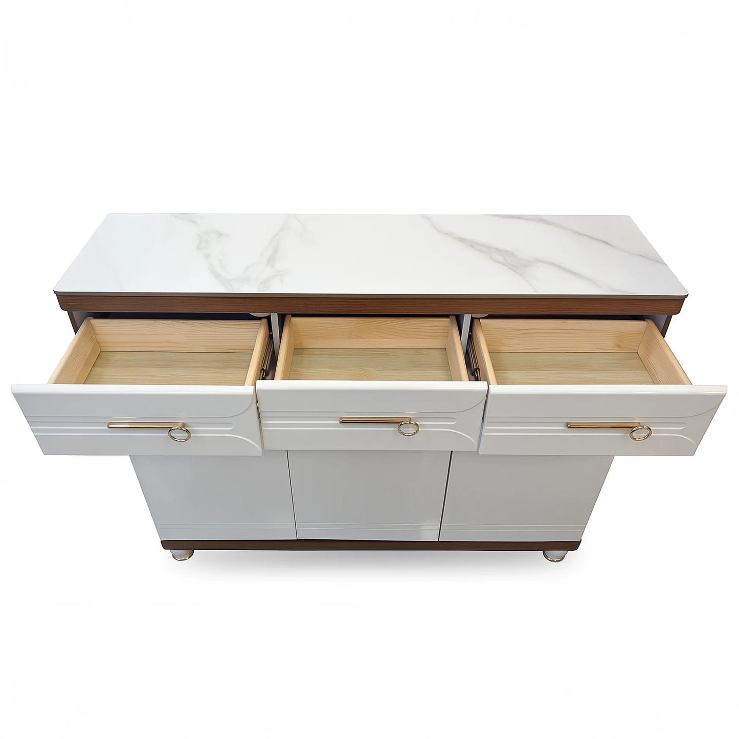 Multipurpose & Shoe Cabinet with Marble Top