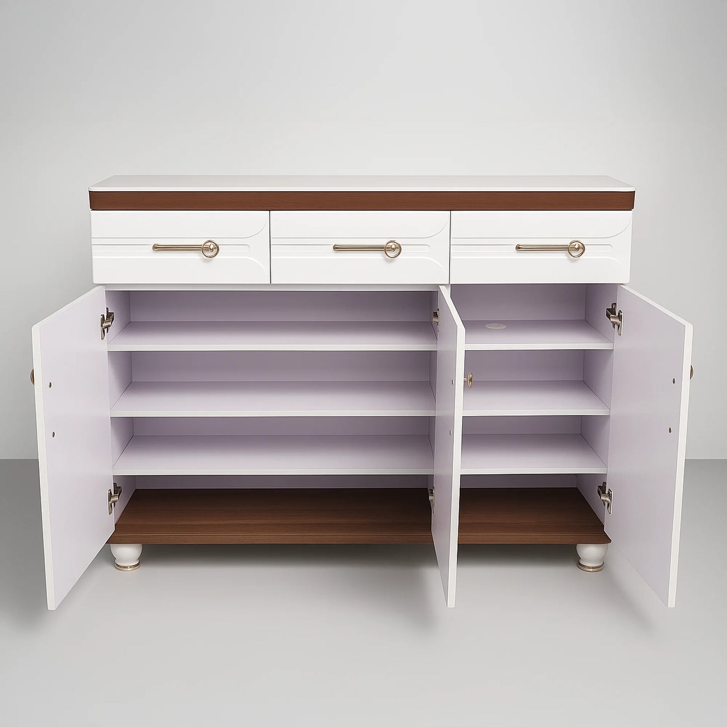 Multipurpose & Shoe Cabinet with Marble Top