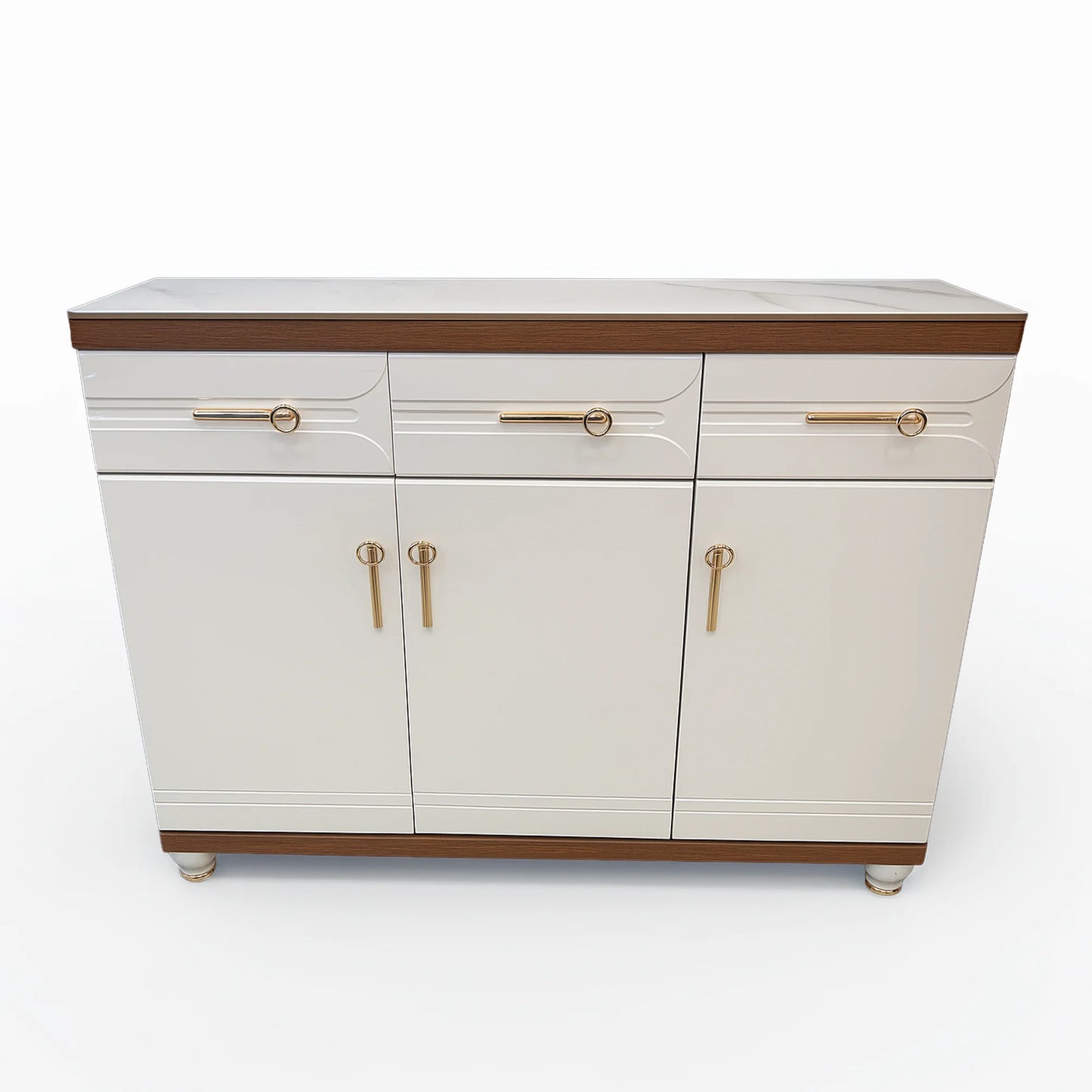 Multipurpose & Shoe Cabinet with Marble Top
