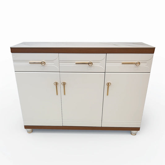 Multipurpose & Shoe Cabinet with Marble Top