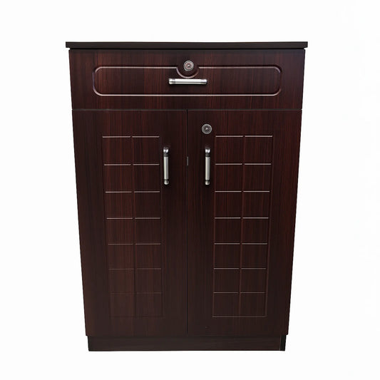 Ivory MPC Two-Door Shoe Rack Cabinet