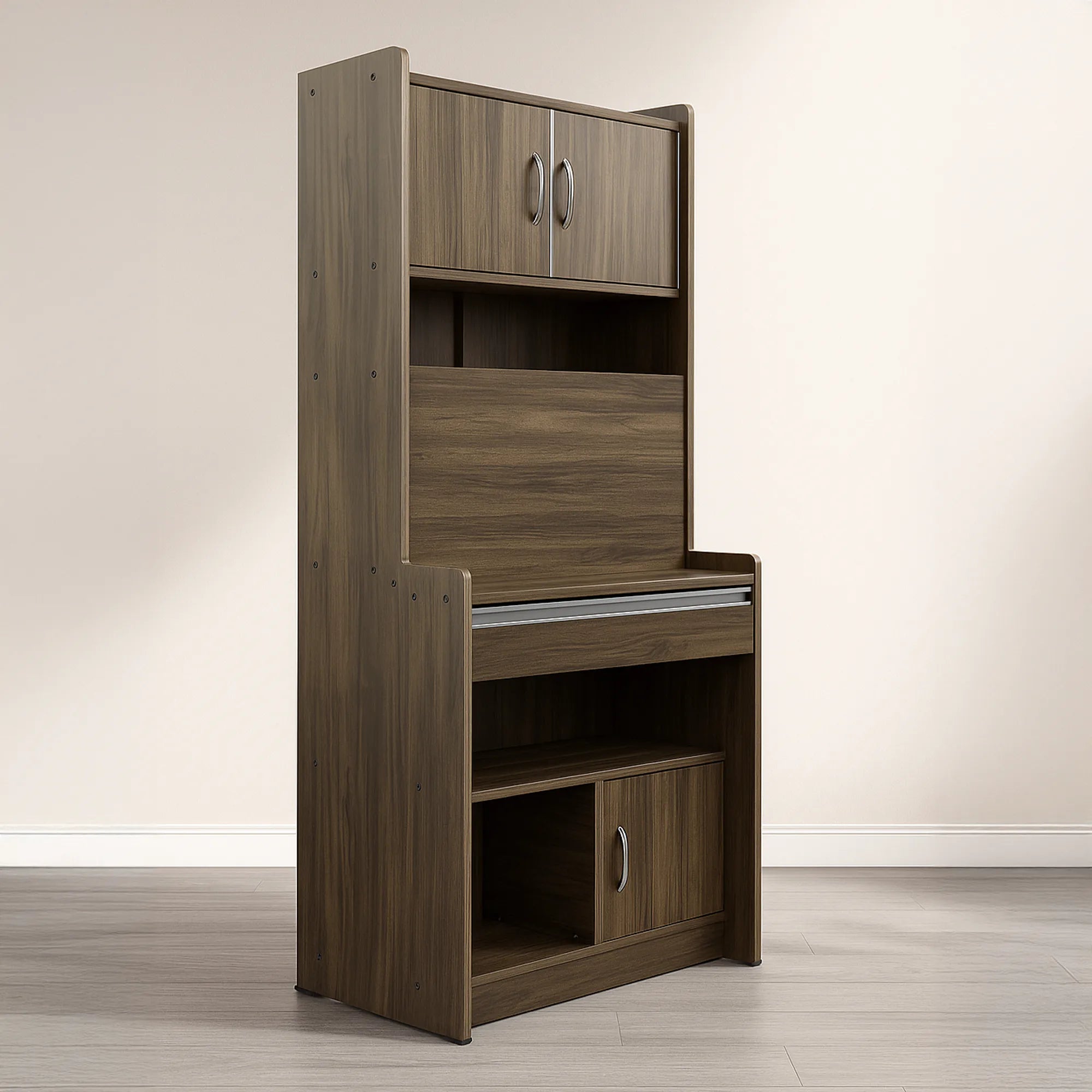 Winner study table with desk folded down and storage open