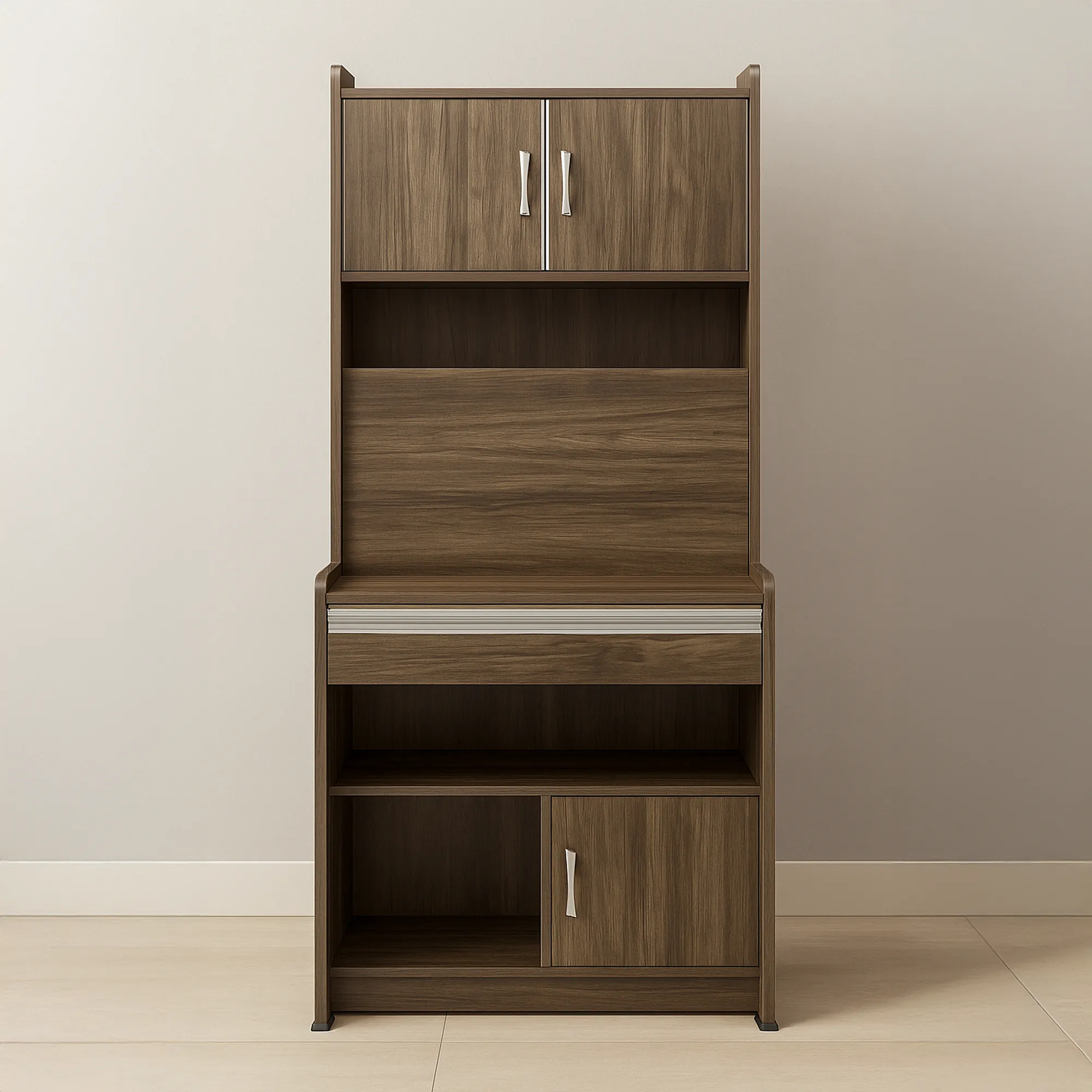 Winner Folding Study Table Space-Saving Wall Desk with Storage
