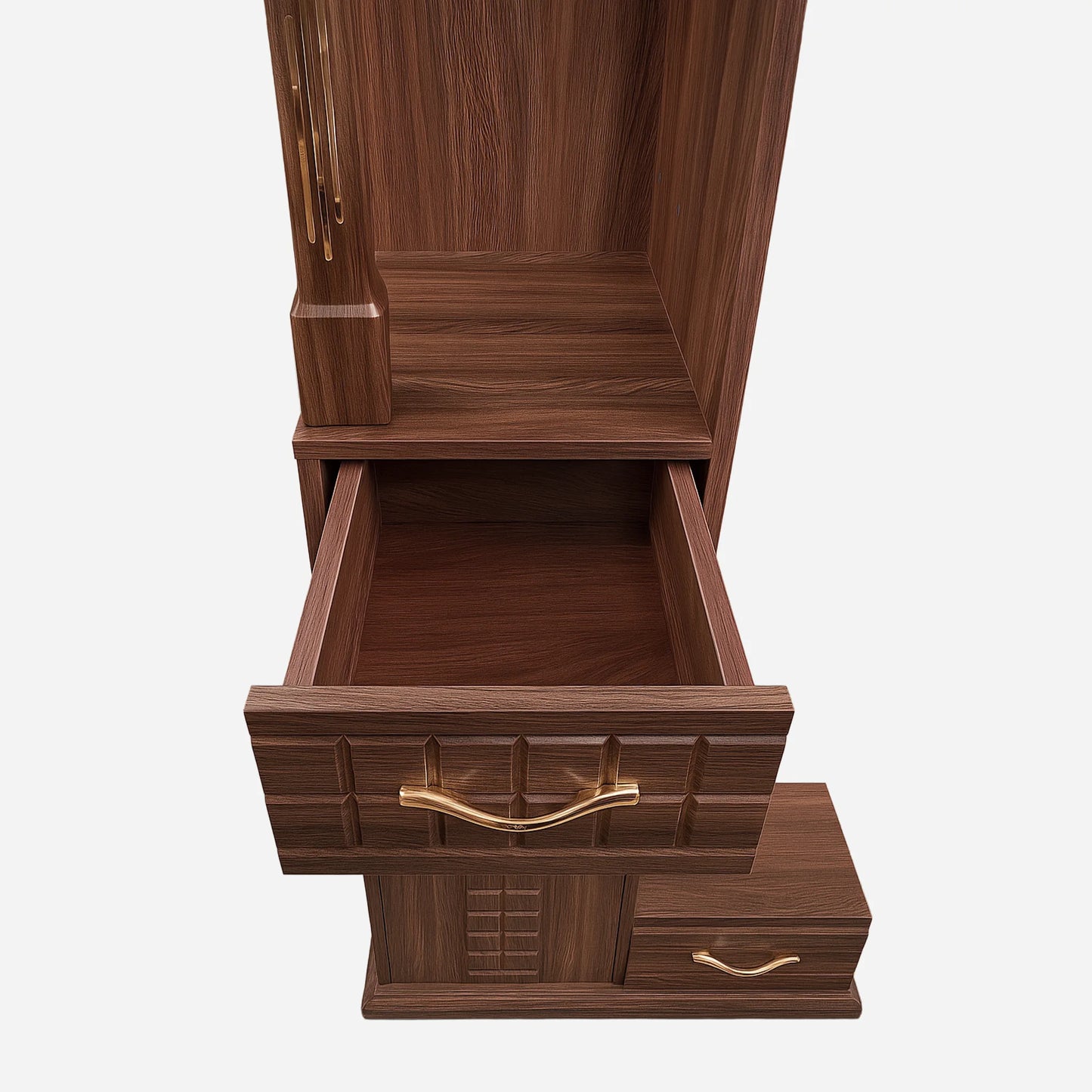 Chinar Dressing Table with Full Mirror & Multi-Storage