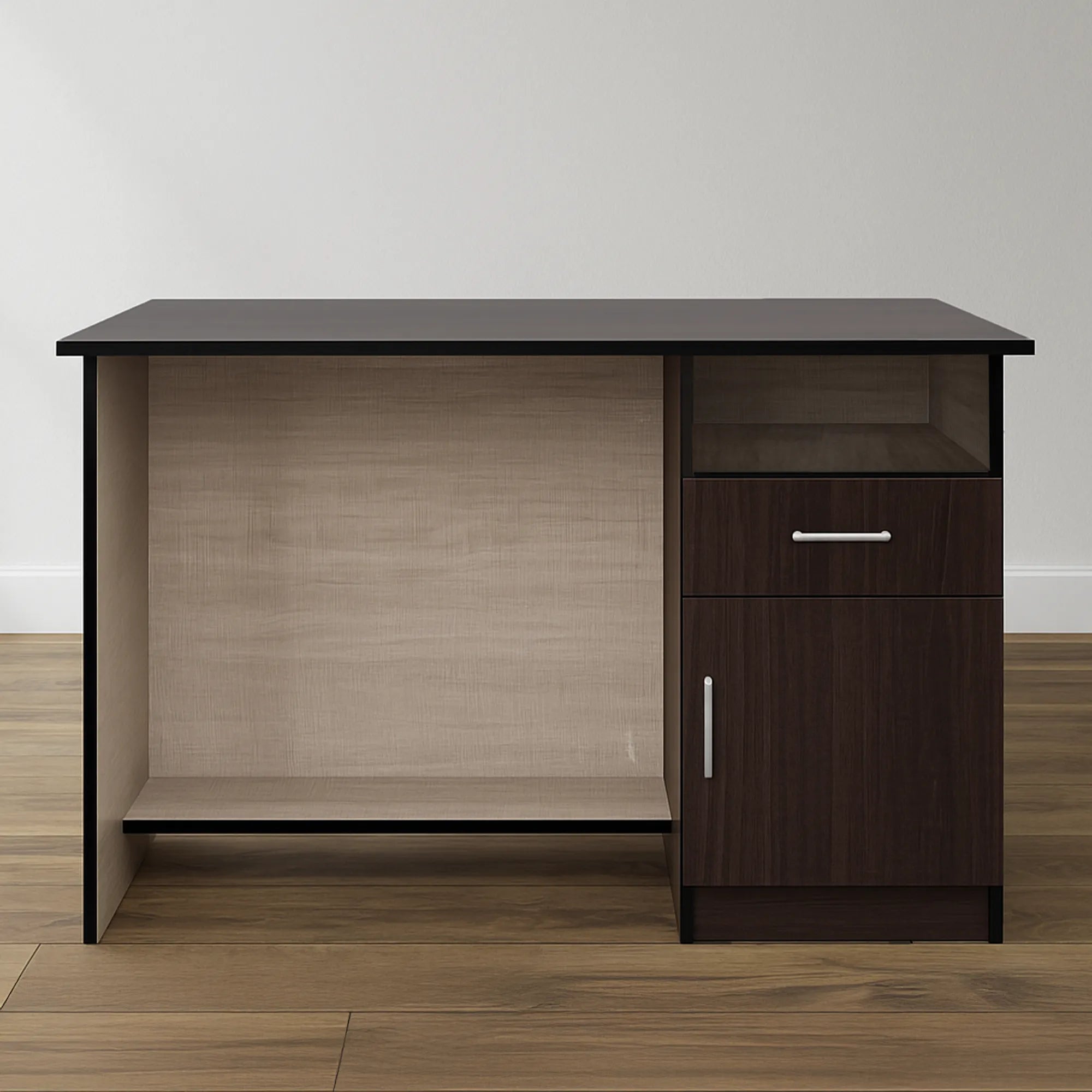 Hopking Office Table Modern Computer Desk with Storage Cabinet & Drawer