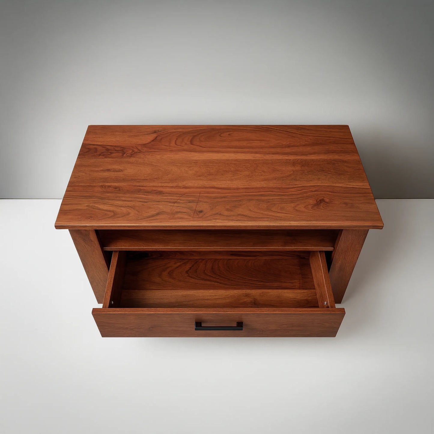 Space-Saving Living Room Centre Table with Storage | 32 × 20 in | MDF | Walnut Look | Free Delivery Kolkata