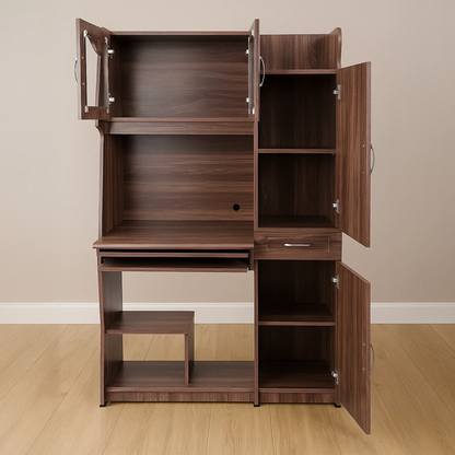 Orion Multifunctional Computer Desk with Hutch & Storage