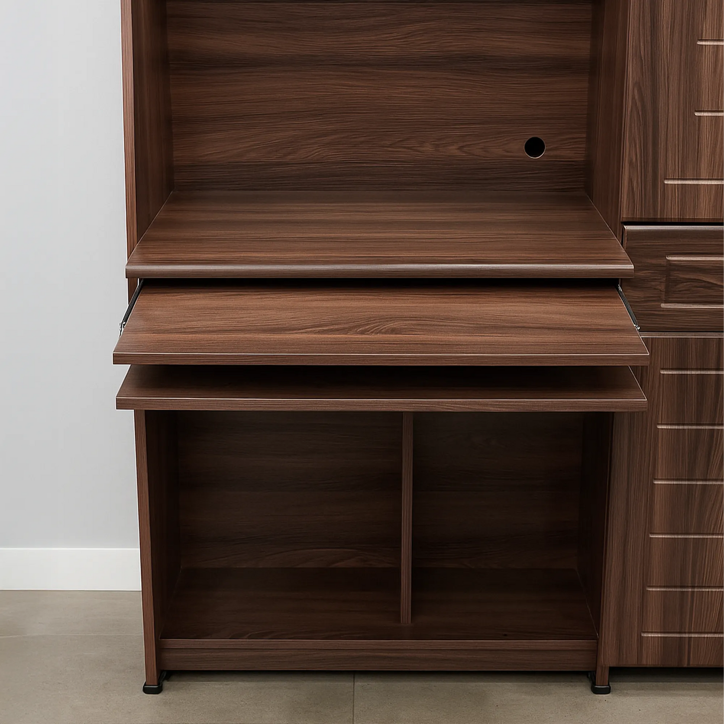 Orion Multifunctional Computer Desk with Hutch & Storage