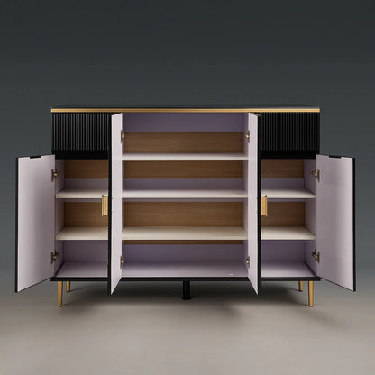 ModFurn™ S83 Multipurpose & Shoe Cabinet with Glass Top