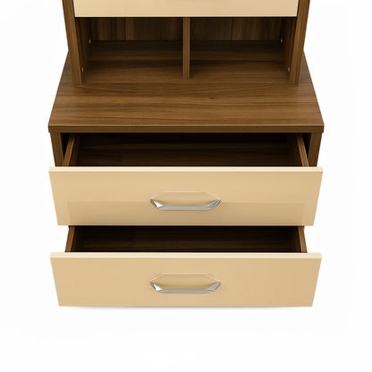 Nora Dressing Table with Mirror & Storage Drawers