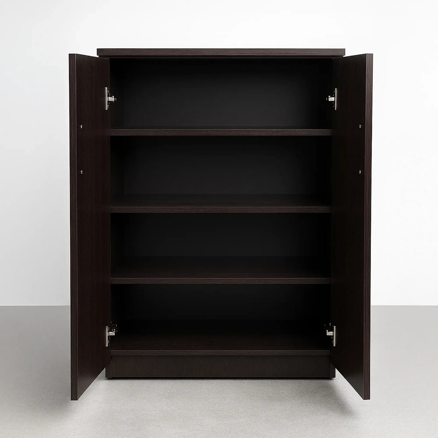 Alpine Shoe Rack Cabinet – Sleek Black Organizer