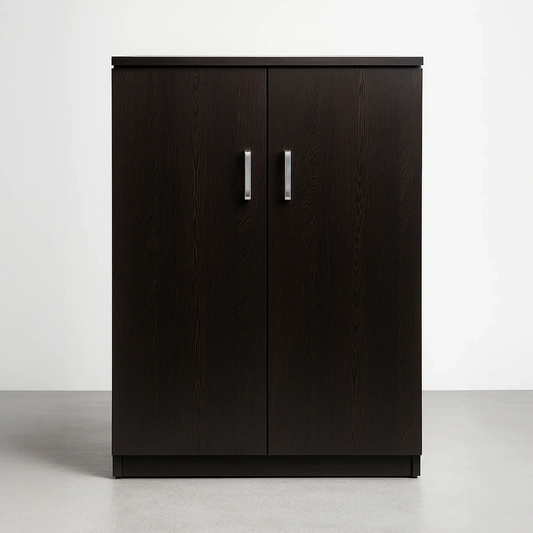 Alpine Shoe Rack Cabinet – Sleek Black Organizer